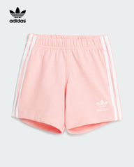 ADIDAS PINK SPARK KIDS SHORTS TEE SET