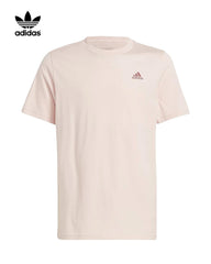 ADIDAS PINK ESSENTIALS SMALL LOGO T-SHIRT