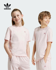 ADIDAS PINK ESSENTIALS SMALL LOGO T-SHIRT