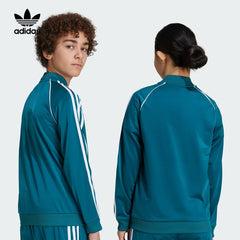 ADIDAS TEAL GREEN TRACK JACKET IY7452
