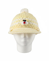 BABY YELLOW & WHITE BUNNY KNITTED PCAP