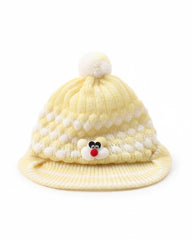 BABY YELLOW & WHITE BUNNY KNITTED PCAP