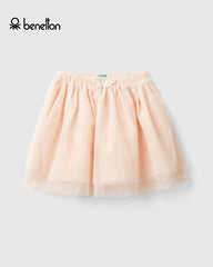 BENETTON PEACH SHORT SLEEVE BLOUSE IN MACRAME 2 PCS SET