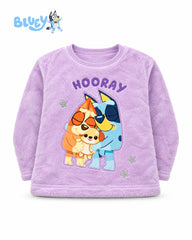 BLUEY GIRLS LAVENDER FLEECE PYJAMA SET