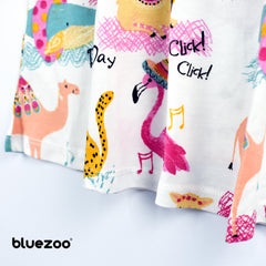 BLUEZOO ANIMALS PRINTED JERSEY DRESS