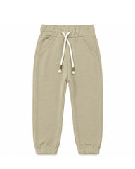 BOYS BEIGE STRIPED SWEATSHIRT WITH JOGGER SET