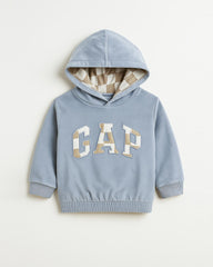 BOYS LIGHT BLUE FLEECE HOODED SWEATSHIRT & JOGGER SET