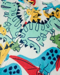 BRANDED COZY PLUSH DINO LAND BABY ROMPER