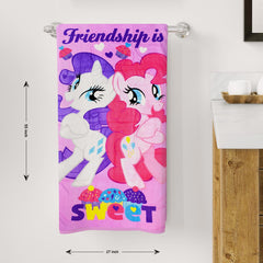 BRANDED LIGHT PURPLE FRIENDSHIP PRINTED TOWEL