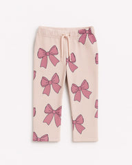 BRANDED PINK BOW TROUSER