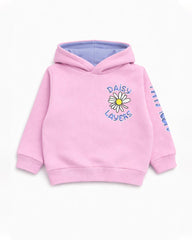 BRANDED PINK DAISY HOODIE WITH TROUSER SET