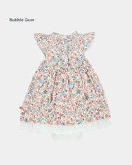 BUBBLE GUM BABY FLORAL PRINT DRESS