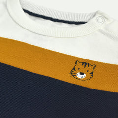 C&A BABY CLUB WHITE AND BLUE TIGER T-SHIRT