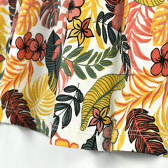 C&A WHITE COLORFUL FLORAL PRINTED DRESS