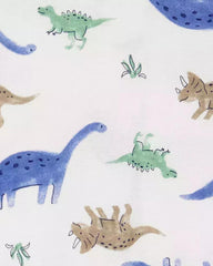 CARTERS 2 PACK DINO THEMED SLEEP & PLAY ROMPER SET