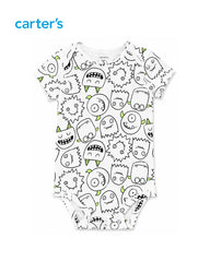 CARTERS 3 PCS MONSTER CHARACTER ROMPER SET