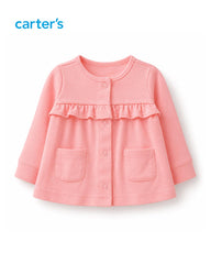 CARTERS BABY RUFFLE CARDIGAN AND LEGGING SET