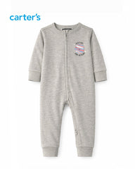 CARTERS BEDTIME PLANET BABY ZIP UP ROMPER