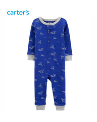 CARTERS BLUE SHARK BABY ROMPER