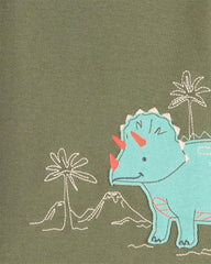 CARTERS DINO THEME 4 PCS COTTON T-SHIRT WITH PAYJAMA SET
