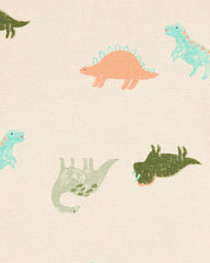 CARTERS DINO THEME 4 PCS COTTON T-SHIRT WITH PAYJAMA SET