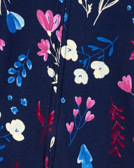 CARTERS FLORAL SNUG FIT COTTON ROMPER