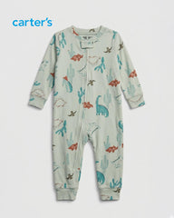 CARTERS GREEN DESERT DINO PRINT ROMPER