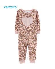 CARTERS GREEN PLAYFULL PUPPY PRINT ROMPER