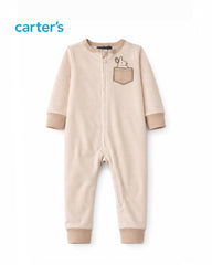 CARTERS LITTLE BUNNY POCKET ZIP UP ROMPER