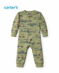 CARTERS SAFARI JEEP ADVENTURE ZIP UP ROMPER