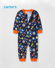 CARTERS SPACE ADVENTURE ROCKET PRINT ROMPER