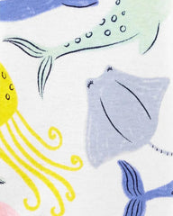 CARTERS WHALE SNUG FIT COTTON ROMPER