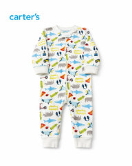 CARTERS ADVENTURE MIX PRINT BABY ROMPER