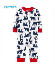 CARTERS WHITE BEAR PRINTED ROMPER