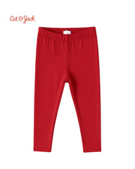 CAT & JACK RED PLUSH LEGGING