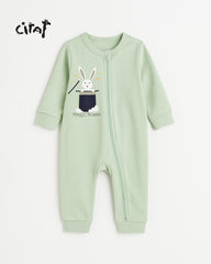 CIRAF GREEN MAGIC BUNNY BABY ROMPER
