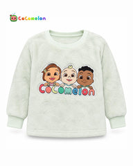 COCOMELON UNISEX MINT GREEN FLEECE PYJAMA SET