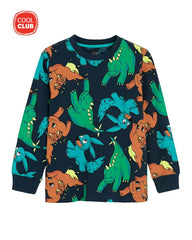 COOL CLUB LONG SLEEVE ALL OVER PRINT T-SHIRT