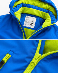 CRANE WATERPROOF HOOD SKI JACKET - ELECTRIC BLUE