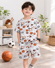 BRANDED ALL STAR SPORTS PRINTED SUMMER 2 PCS SET