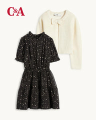 C&A CHIFFON DRESS WITH CARDIGAN 2 PCS SET