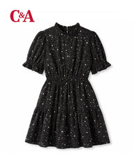 C&A CHIFFON PRINTED DRESS