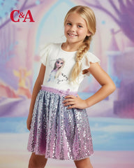 C&A FROZEN ELSA SPARKLE & FLARE SEQUIN DRESS
