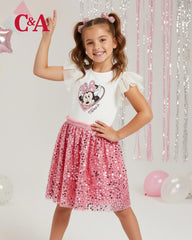 C&A MINNIE MOUSE SPARKLE & FLARE SEQUIN DRESS