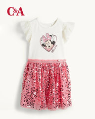 C&A MINNIE MOUSE SPARKLE & FLARE SEQUIN DRESS