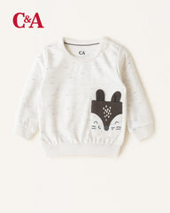 C&A NATURAL WHITE PLUSH SWEATSHIRT