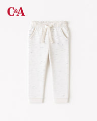 C&A NATURAL WHITE PLUSH SWEATSHIRT WITH TROUSER SET