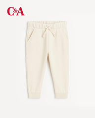 C&A OFF WHITE BABY JOGGING FLEECE TROUSER