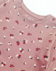 C&A OLD ROSE FLORAL PRINT LONG SLEEVE DRESS