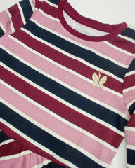 C&A STRIPED LONG SLEEVE JERSEY DRESS